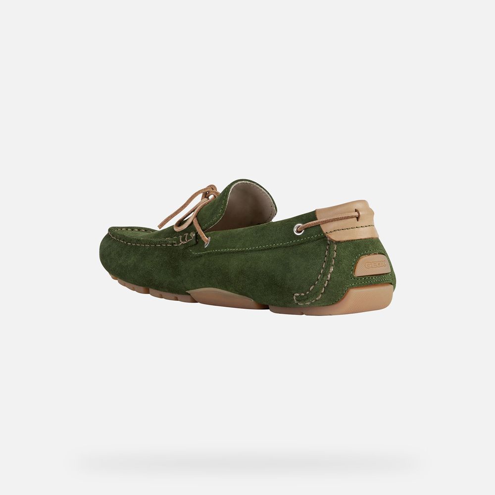 Geox Erkek Loafers Yeşil - Melbourne - QTD-975046